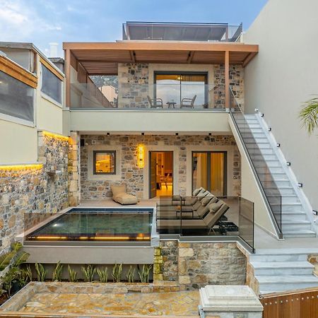 Villa Nicole - Private Pool & Rooftop Jacuzzi Херсониссос Экстерьер фото